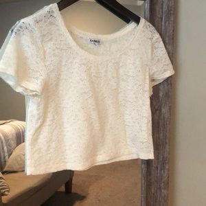 Floral White Crop Top